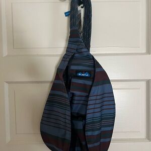 NWT Kavu Sling Bag - Blue and Brown stripes (Olympic stripe)